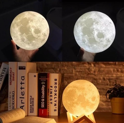Lampă LED cu Umidificator 3D Luna